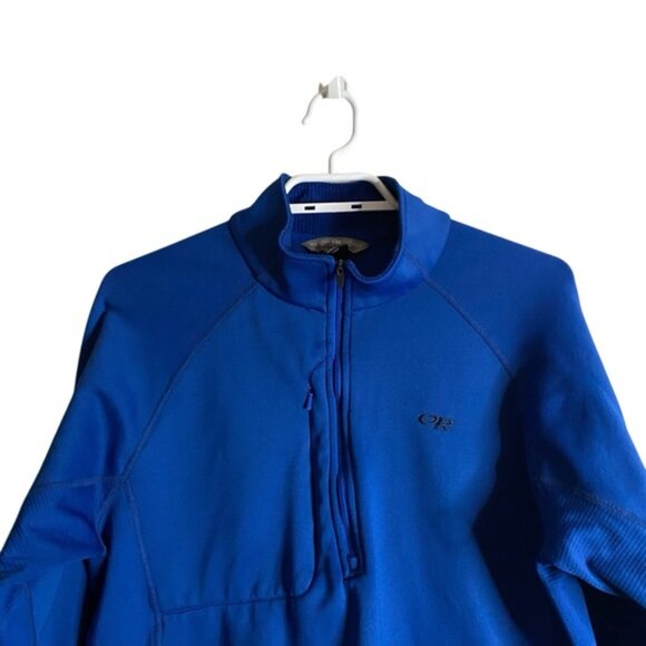 Outdoor Research Men’s Blue Radiant Hybrid 1/2 Zip Pullover - Picture 2 of 8